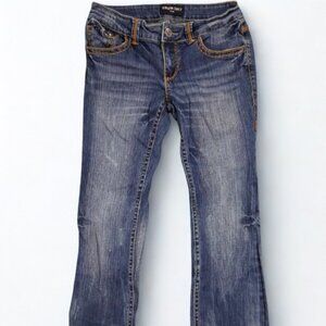 Virgin Only Rhinestone Bootcut Jeans Size 5 Medium Wash